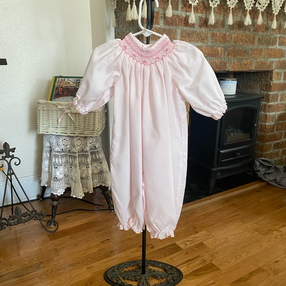 Sophie Dess Smocked Infant Girls Long all size 12 months - Picture 7 of 12